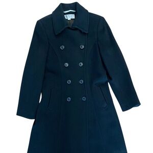 Larry Levin Black 100% pure camel hair, long overcoat, only worn a few times